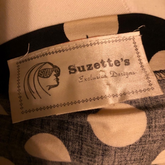 Vintage Suzette's Exclusive Designs polka dot dres - Picture 6 of 8